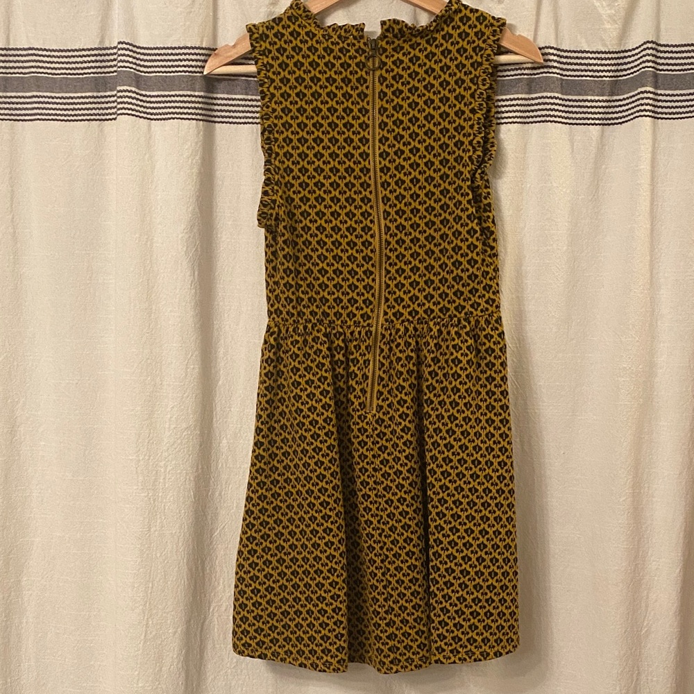 Mod Mustard Patterned Dress - Picture 4 of 4